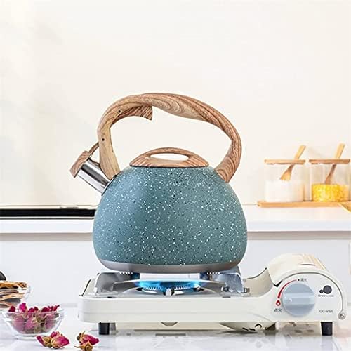 HEAGER Ceramic teapot, Stove Top Kettle, Whistling Kettle, Tea Infuser,Tea Pot, Stainless Steel Whistling Tea Kettle Stovetops Food Grade Teapot with Heat-Proof Handle - Image 5