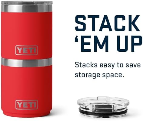 YETI Rambler 10 oz Ceramic Lined Lowball 2.0, Vacuum Insulated with MagSlider Lid, Rescue Red - Image 5