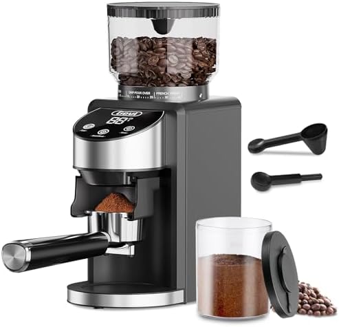 Gevi Burr Grinder, 35 Settings Espresso Drip French Press,Anti-Static Black by Gevi