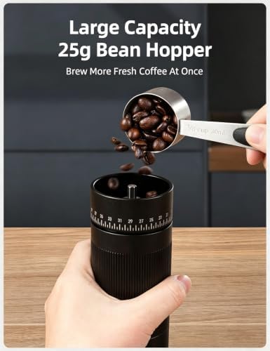 Manual Coffee Grinder, Stainless Steel Burr - Image 6