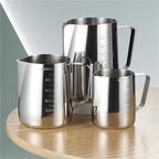 Milk Frothing Pitcher 350/600/900ml Milk Frothing Jug Stainless Steel Espresso Coffee Cup Sharp Mouth Barista Frother Pitcher Kitchen Cafe Accessories(600ml) - Image 4
