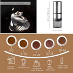 Portable Electric Coffee Grider with 40 Adjustable Levels Fine to Coarse Setting, Ceramic Conical Burr, for Home, Office, Travel, Camping, 1800mAH Rechargeable (silver, stainless steel burr) - Image 6