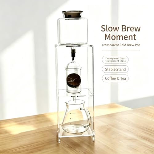 Coffee Carafe with Lid, Clear Cold Brew Coffee for 2 to 6 Cups，800ml - Image 6