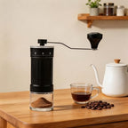 Mini Coffee Grinder Manual Ceramic Burr Mill with 40 Adjustable Settings 25G Bean Capacity for Camping RV Office - Image 6