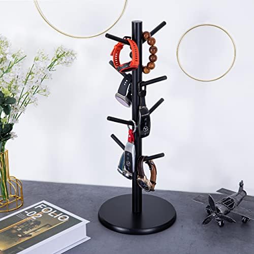 MyLifeUNIT Mug Holder Tree, 360° Rotated Coffee Cup Holder with 6 Hooks, 2 Pack Coffee Mug Holder for Counter (Black) Bundle - Image 3