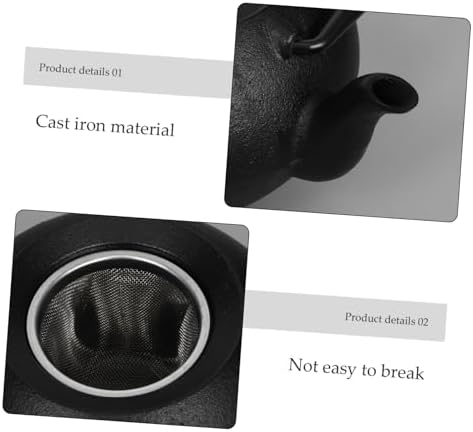 Cast Iron Teapot 600ml Japanese Tetsubin Tea Kettle for Loose Leaf - Image 7