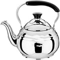 5L Stless Steel Tea & Coffee Kettle - Retro Polished Spout for Stovetop - Classic Silver Water Boiler - Perfect for Home & Kitchen Use Elegant Design by Unknown
