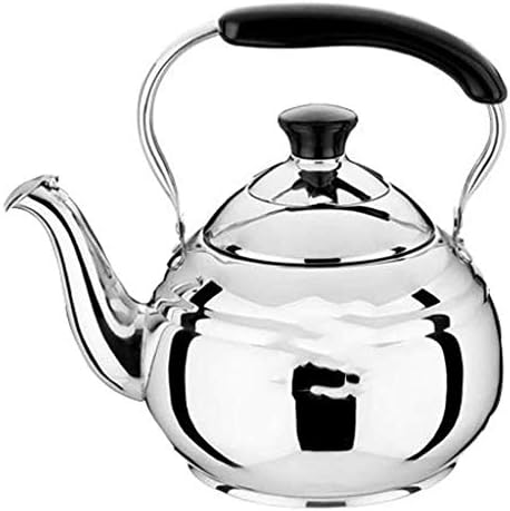 3L Stless Steel Whistling Kettle - Retro Design Mirror Finish Fast Heating for Tea Coffee & Water Ideal for Stovetop Use Durable & Stylish Kitchen Essential by Unknown