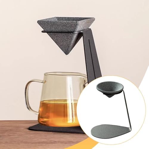 Tea Infuser Strainer Ceramic Pour Over Coffee Dripper Colander Chinese Tea Utensils Stable Material Suitable for Gift Giving Business, Hat Shape - Image 4