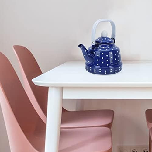 1Pc Enamel Kettle Stainless Steel Heating Water Kettle Stovetop Whistle Glass Tea Infuser Teapot with Infuser Teapots Whistling Stovetop Ceramic Flower Teapot South Ameri, - Image 6