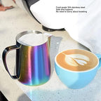 650ml 22oz 650ml Milk Frothing Pitcher, Stainless Steel Milk Frother Cup, Colorful Coffee Steaming Pitcher for Coffee Enthusiasts - Image 5