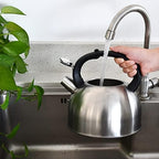 GGC 3L Tea Kettle for Stove Top, Loud Whistling Tea Kettles Water Boiler, Stainless Steel Kettle with Anti-Heat Handle and Simple Touch Button to Control Kettle Outlet - Image 5