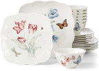 Lenox Butterfly Meadow Square Porcelain 18-Piece Dinnerware Set for 6 by Lenox