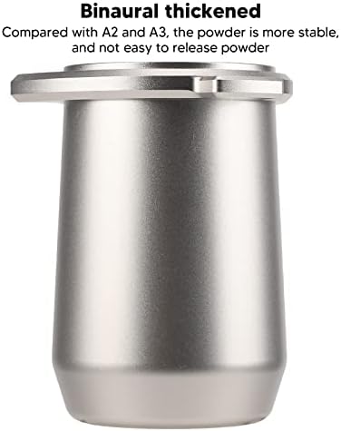 Dosing Cup, 54mm Espresso Coffee Dosing Cup, Anti Flying Powder Feeder Cup, Aluminium Alloy Coffee Dosing Mug for 8 Series Coffee Machine (Silver) - Image 4