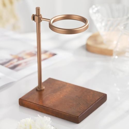 Coffee Dripper Stand Pour Over Holder Aluminum Alloy Stand Holder Wood Decorative Drip Rack Coffee Maker Part - Image 3
