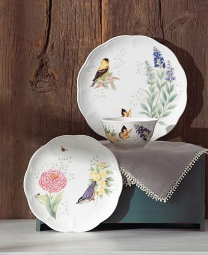 Lenox Butterfly Meadow Flutter Porcelain 12-Piece Dinnerware Set for 4 - Image 6