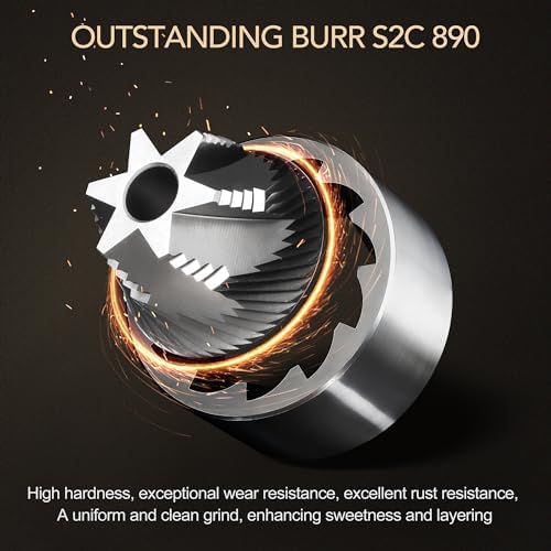 Timemore S3 Manual Coffee Grinder - External Adjustment with Stainless Steel Patented Burr | Hand Coffee Grinder Hign Presicion | Premium Timemore Grinder Chestnut S3, Black - Image 3