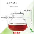Simax Glass Teapot for Stovetop: Clear Glass Tea Kettle with Spout - 1 Quart/4 Cup Teapot - Microwave Safe - Image 2