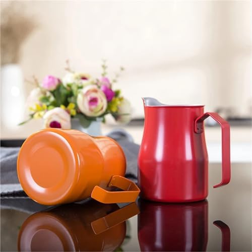Stainless Steel Milk Frothing Pitcher Pour Over Coffee Kettle Steaming Cup(Silver,700ml) - Image 5