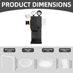Coffee Organizer Compatible with xBloom Grinder, Modular Accessory Holder, Multi Function Mount Rack for Home Coffee Bar and Workstation Storage (White Right Hand) - Image 3