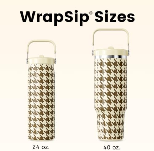 Fjbottle WrapSip 40 oz Insulated Tumbler with Flip Straw and Handle - Image 4