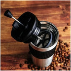 Portable Coffee Maker French Press Insulated Mug With Double Walled Insulated Vacuum Coffee Tea Mug For Travel Outdoor(Silvery) - Image 3