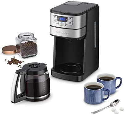 Cuisinart Automatic Grind & Brew 12-Cup Coffee Maker with Blade Grinder, Programmable Coffee Machine Glass Carafe with 1-4 Cup Setting, Brew Pause, Grind-Off Option, DGB-400NAS, Black/Stainless Steel - Image 3