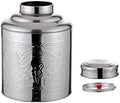 Tea Jars Storage Tea Jars Storage, Stainless Steel Tea Canister Silver Kitchen Food Storage Jars 100g Tea Tin Coffee Dispenser with Sealed Lids Airtight Loose Leaf Tea Container (Silver 11X8.8X5.5CM) by Unknown