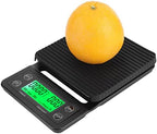 Drip Coffee Scale, Pour Over Coffee Scale with Timer Portable Electronic Digital Kitchen Scale Food Weighing (Black 5KG/0.1) - Image 3
