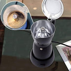 Asixxsix Electric Espresso Maker, 300ML 6 Cup mocha Pot Italian Coffee Maker Portable Cuban Coffee Maker Coffee Percolator, Camping mocha Coffee Pot for mocha Cappuccino Latte, 550W 110V - Image 2