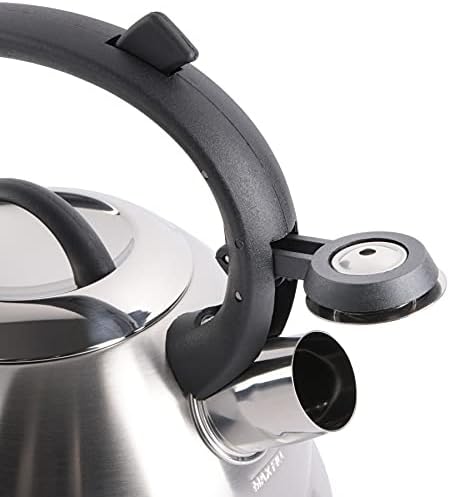 Mr. Coffee Flintshire 1.75-Quart Stainless Steel Whistling Tea Kettle – Brushed Satin Finish Stove-Top Kettle for Boiling Water (Pack of 4) - Image 5