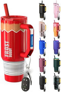 Frost Buddy Thicc Buddy 40oz Tumbler - Spill-Proof Flip Lid (Red Pencil) by FrostBuddy