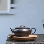 Tea Pots For Loose Tea Purple Clay Pot Exquisite Retro Handmade Square Pot Teapot Purple Clay Pot Home Tea Room Teapot Tea Infuser Pot - Image 3