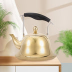 ERINGOGO 2L Whistling Tea Kettle Stovetop, Stainless Steel Teapot Water Kettle with Removable Tea Infuser, Mirror Polished Retro Tea Maker for Gas, Induction - Image 4