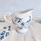 Bone Porcelain Coffee Pot Tea Cup Set With Blue Peacock Pattern Coffee Pot Set-Blue Peacock Milk Tank - Image 2