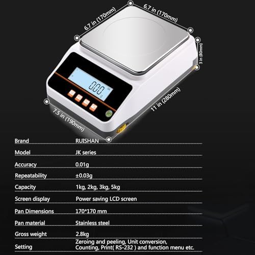 Lab Balance Scale 3000gx0.01g High Precision Electronic Digital Analytical Balance Gram Scale - Image 4