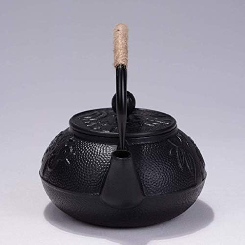 SGSG Japanese Tetsubin Tea Kettle Cast Iron Teapot Black 600ML - Image 4