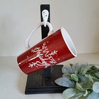 Black Mug Stand/Coffee Mug Holder Tree 2 Hook Farmhouse Cup Rack Small Stand Perfect for RV Apartment Coffee Bar - Image 3