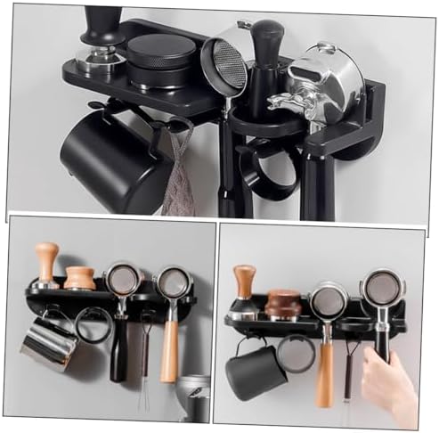Wall Mounted Portafilter Hanger for 51mm Espresso Machines Black - Image 3