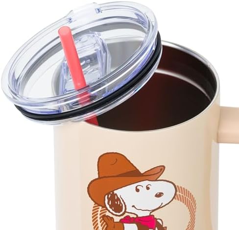 Silver Buffalo Peanuts Western Howdy Partner, Stainless Steel Tumbler, 40oz - Image 4