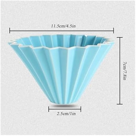 Coffee Filter, Ceramic Origami Style, Multi Color Minimalist Design, Suitable For Daily Home And Shops(White) - Image 3