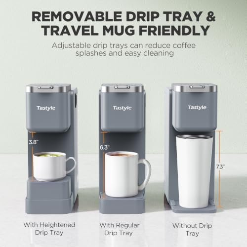 Tastyle Single Serve Coffee Maker with Built-in Detachable Milk Frother - Image 5