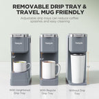 Tastyle Single Serve Coffee Maker with Built-in Detachable Milk Frother - Image 5