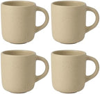 Bloomhouse - Two Time Oprah's Favorite Things Winner - Corsica Clay 4-Piece Mug Set – Cappuccino Cream Stoneware Coffee & Tea Cups, Durable Ceramic Drinkware by Unknown