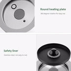 Electric Milk Frother with Temperature Control Hot Cold Foam Maker for Coffee, Latte, Hot Chocolate, Automatic Shut-Off, Detachable Design for Easy Cleaning - Image 7