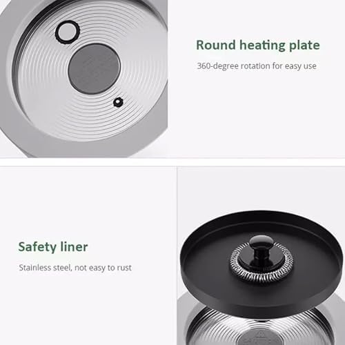 Electric Milk Frother with Temperature Control Hot Cold Foam Maker for Coffee, Latte, Hot Chocolate, Automatic Shut-Off, Detachable Design for Easy Cleaning - Image 7