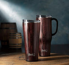 Swig Life 32oz Insulated Tumbler with Lid, Bourbon Barrel - Image 3