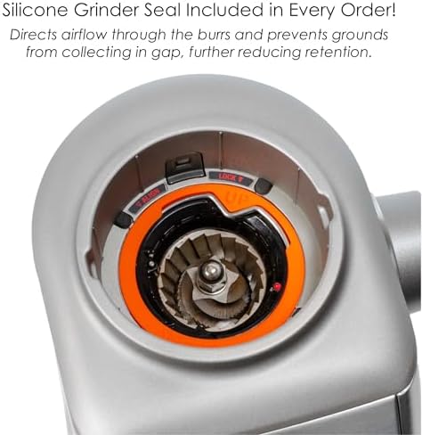 Single Dose Hopper with Silicone Bellows and Anti-Popcorning Weight | Compatible with Breville Smart Grinder Pro | Black - Image 5