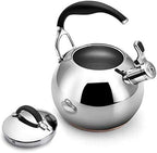 Kettle,Modern Gas Stainless Steel Whistling Tea Pot For Stovetop With Cool Grip Ergonomic Handle 3.2 L Whistling Tea Quick Boil Kettle-3.1 liters - Image 5