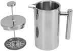 Stainless Steel French Press Coffee Maker, Double Wall Insulated Rustproof Press, U Shaped Spout No Drip for Camping, Office & Home (1000ml) - Image 7